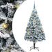 Sapin de Noël artificiel blanc 180 cm PVC, acier et plastique