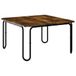 vidaXL Table basse, chêne fumé, 100 x 100 x 45 cm, panneaux de particules