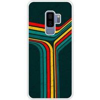 Samsung Galaxy S9 Retro lines Verstevigd hoesje met sublimatie bedrukking