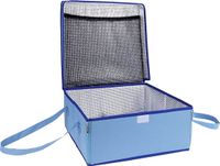 Maximex Transport-koeltas, isolerende en transporttas voor gevoelige gerechten, ruimtebesparend op te bergen, geïntegreerde klittenbandsluiting, extra lange draaggrepen, 38 x 17 x 38 cm