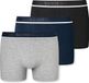 Schiesser 95/5 Heren Shorts - 3 pack - Zwart - Donkerblauw - Grijs Melange - Maat XXL