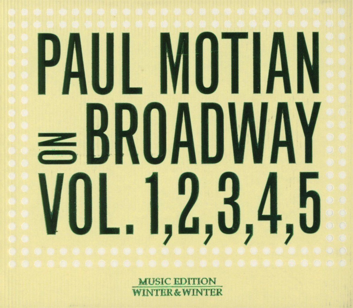 PIAS Nederland Paul Motian - On Broadway 1, 2, 3, 4, 5 (CD)