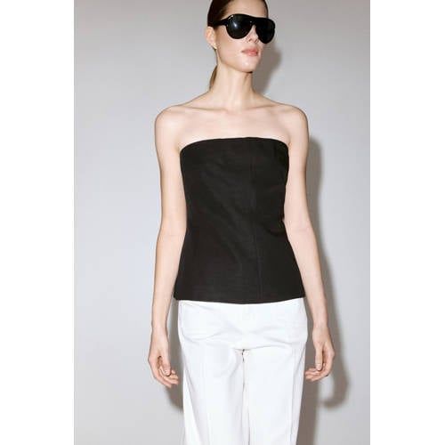 Mango high waist wide leg jeans - wit