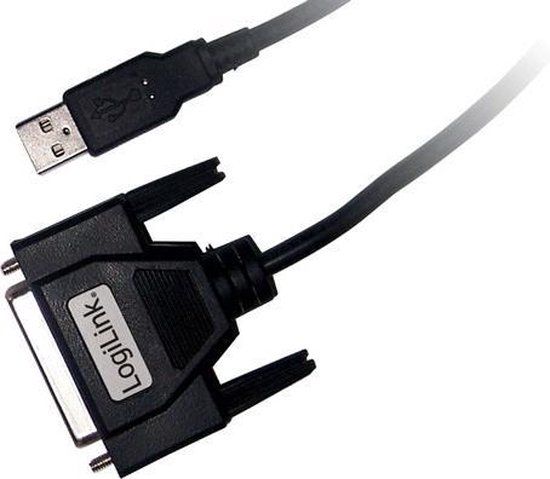 LogiLink USB / D-SUB 25 Adapter Cable, 1.8m