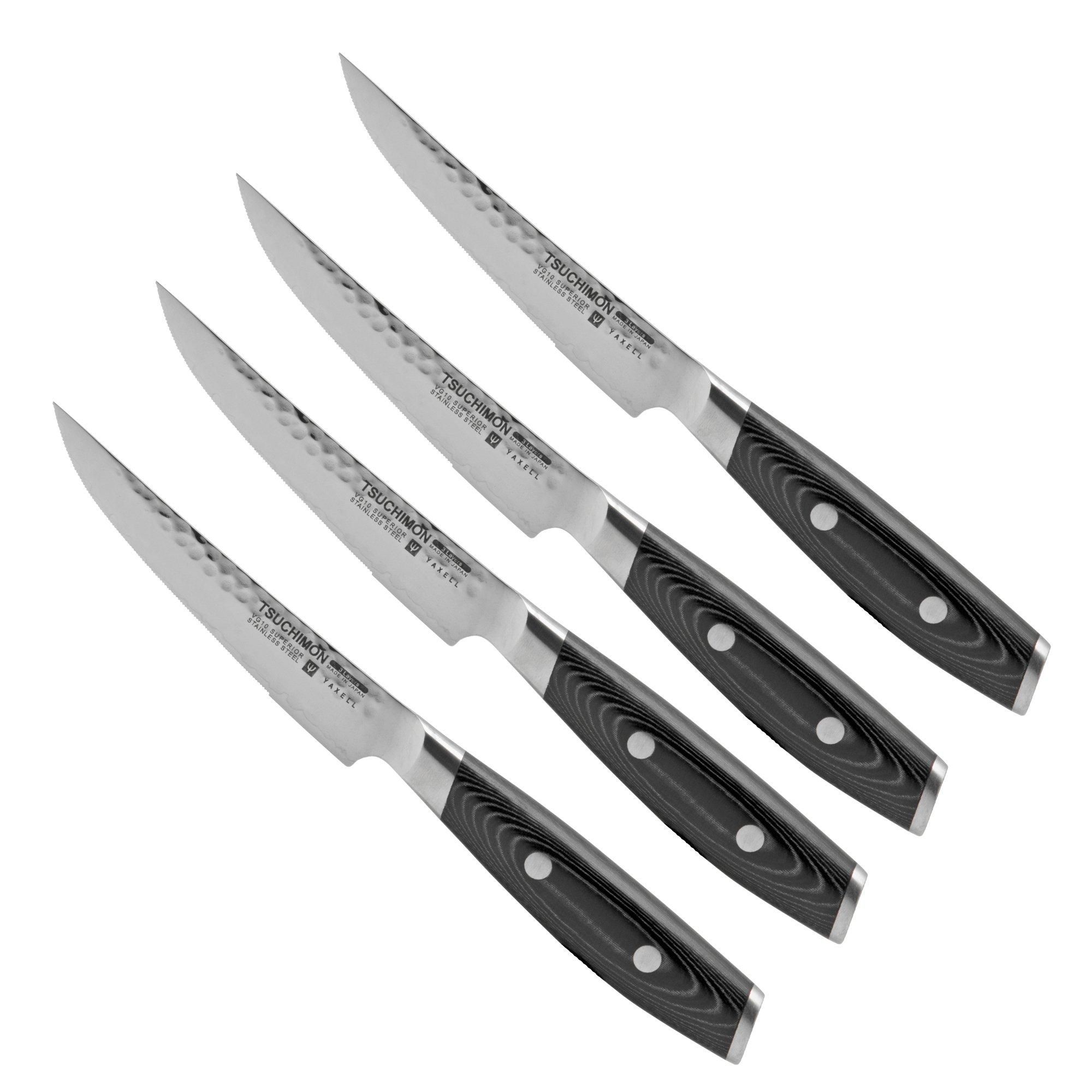 Yaxell Tsuchimon 36744 - 4-delige steakmessenset