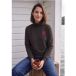 cecil Shirt met lange mouwen, col en print