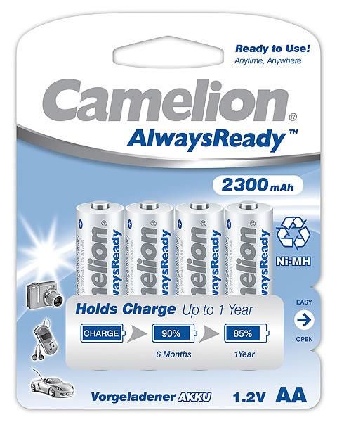 Camelion NH-AA2300ARBP4 - AA oplaadbare batterijen - 2300 mAh - 4 stuks