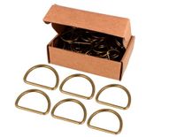 VELOX D-ring, oud goud, 34 mm