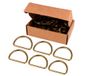 VELOX D-ring, oud goud, 34 mm