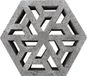 Gardenlux Decoratief Beeld - Minimaal_ Afnemen. Minimaal ! Oud Hollandse Eco-tegel - Aluminium - Antraciet