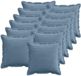 vidaXL - Kussensloop - 12 stuks - HOUTEN - Blauw - 50 x 50 cm - corduroy