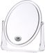 Miroir de maquillage, miroir double face, grossissement 1x/5x, miroir de bureau pivotant à 360°, miroir de maquillage haute définition.