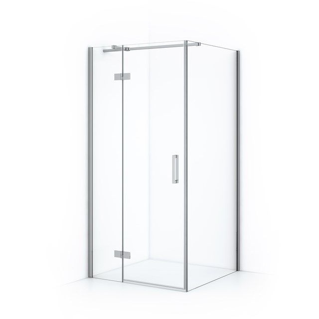 Maxaro Douchecabine Diamond 100x100cm 8mm Helder Veiligheidsglas Chroom met Draaideur