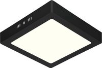 BES LED LED Paneel - 30x30 - 24W - Natuurlijk Wit 4200K - Mat Zwart - Opbouw - Vierkant - Aluminium