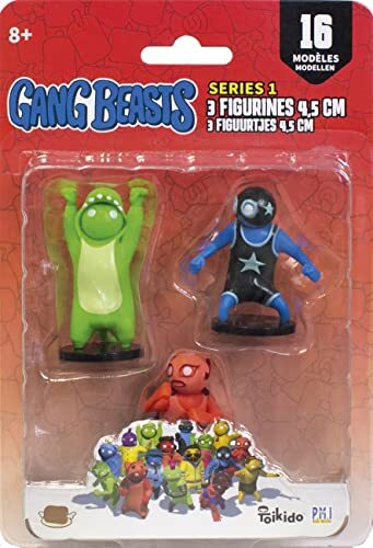 LANSAY Gang Beast - 3 Figuurtjes 4,5 Cm - Team A -