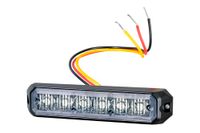 HELLA 2XD 012 160-801 LED-Flitslamp - BST - 12/24V - Blauw - Opbouw/Geschroefd - Transparent - Blauw - Kabel: 150mm - Stekker: open kabeleinden - Set