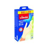 Vileda Natural Latex Handschoenen - 12 x 100 Stuks - Voordeelverpakking