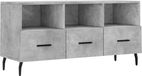 vidaXL TV-Lowboard 102x36x50 cm Holz Beton-Grau