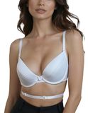Vivisence Kate 1011 Push-Up BH Dames Maximiser Multiway Rugloos Uitneembaar, Wit, 70D