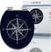 Schütte Premium WC-bril - Toilet Seat - Bleu marine/Blanc