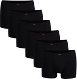 GÖTZBURG Boxershorts Set van 6 Mannen Zwart Effen Katoen/Elastaan XL