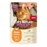 MERA Cats Nature Sterilised/Light Kip kattenvoer, nat 12 x 85 g