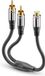 sonero S-ACA011 audio kabel 0,2 m RCA 2 x RCA Zwart