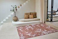 Louis De Poortere Wasbaar Binnen & Buiten Vloerkleed - 240 x 340 cm - Sakura Copper Pink