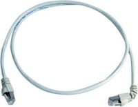 Telegärtner 100008669 RJ45 Netwerkkabel, patchkabel CAT 6A S/FTP 5.00 m Grijs Vlambestendig, Snagless 1 stuk(s)