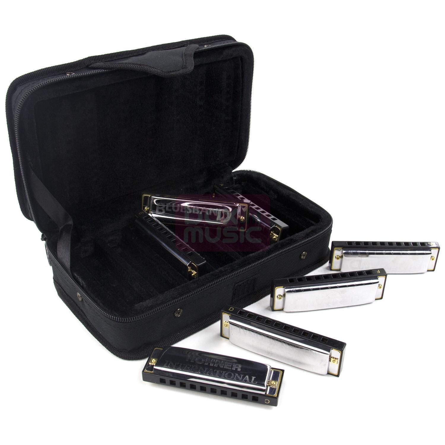 Hohner Blues Harmonica starter set mondharmonica - 4009126186502