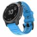 By Qubix - Siliconen bandje - Blauw - 22mm Quickfit - Geschikt voor Garmin Fenix 9 / 9 Pro (47mm)