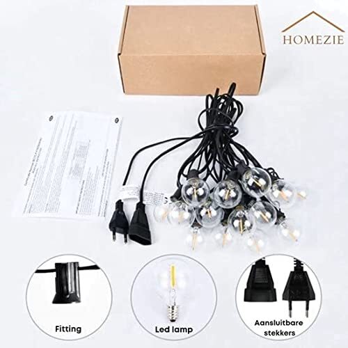 Homezie Homzie String Lights, Indoor & Outdoor lighting, Garden lights, Waterproof LEDs (9 meter)