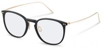 Rodenstock R7136 Black, gold 54/21/145 Man Brilmonturen