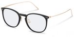 Rodenstock R7136 Black, gold 54/21/145 Man Brilmonturen