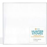 Hunter Vitre Herald 8/14 (old) Double Door - Verre Rectangle Pour Poêle À Bois - 227 x 215 mm (l1 x H1) - 4 mm