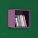 Stijlvolle Paarse Wandplank, 33 x 33 x 19 cm, 100% Melamine Gecoat Deeltjesbord, 16 mm Dik