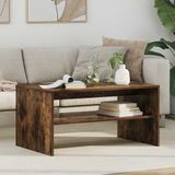 vidaXL Salontafel Gerookt eiken 80 x 50 x 40 cm