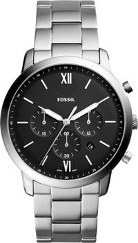 Fossil Neutra FS5384 Herenhorloge - 44 mm - Zilverkleurig