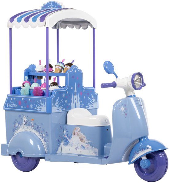 Volare Disney Frozen IJskar – Elektrische IJscokar met Licht & Geluid – Inclusief Accessoires – 7.2V