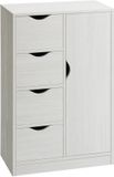 HOMCOM Badkamerkast - Spaanplaat - 54x29x83cm - Wit