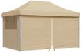 vidaXL Partytent Beige Polyester Inklapbaar