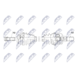NTY NPW-PE-133 Essieu moteur