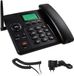 Merkloos Bureautelefoon met SIM - Vaste telefoon - Thuis of kantoor - Handsfree bellen - Dubbele SIM - Zwart