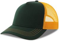 Atlantis Headwear Rapper Canvas Cap Recycled AT426 - Bottle Green/Yellow - One size