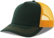 Atlantis Headwear Rapper Canvas Cap Recycled AT426 - Bottle Green/Yellow - One size