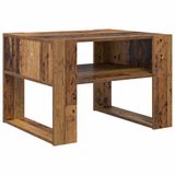 vidaXL Salontafel, Oudhout, 66 x 53 x 45 cm, Bewerkt hout