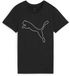 PUMA W TAD ESSENTIAL Heather Logo Tee Dames Sportshirt - Puma Black Heather