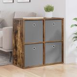 vidaXL Dressoir chêne fumé 68,5 x 32 x 67 cm
