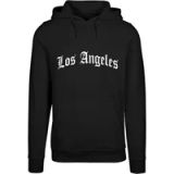 Mister Tee Sweat à capuche Los Angeles Wording New Heavy, Noir, L