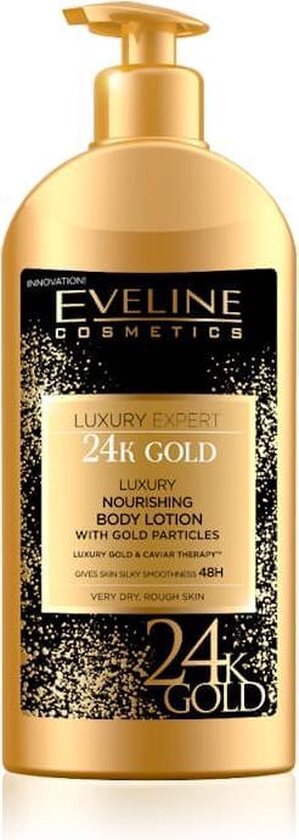 Eveline Cosmetics Luxury Expert 24k Gold Nourishing Body Lotion With Gold Particles 350ml